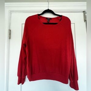 Forever 21. Orange top. Size L. Loose fit.